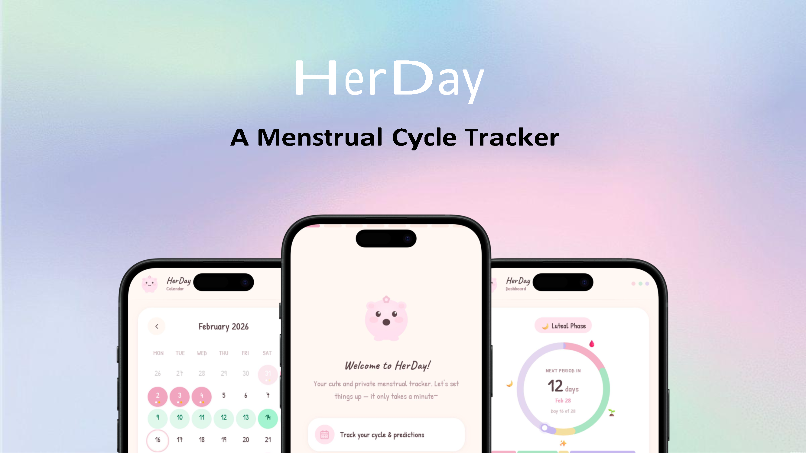 HerDay a Menstrual Cycle Tracker App